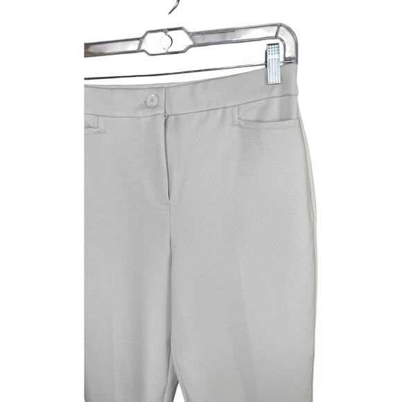 Tailored by Susan Graver Smart Ponte Slim Leg Trouser Pale Stone X-Small NWOT - Picture 9 of 12